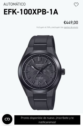 Casio EFK-100XPB-1A Reloj Automático
