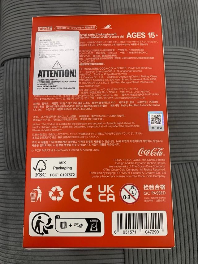 POP MART The Monsters x Coca-Cola Blind Box