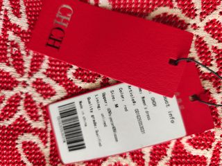 Conjunto de punto mujer rojo y blanco CH