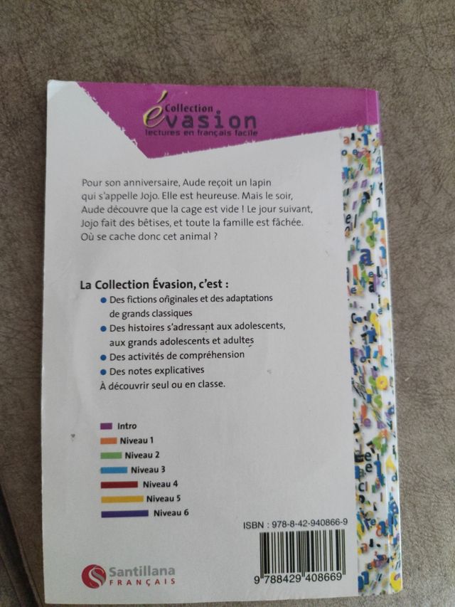 EVASION NIVEAU INTRO JOJO + CD
