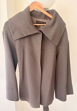 Abrigo Zara gris talla M