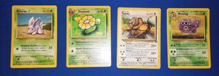 Pokémon Lotto 4 Carte Nidoran, Skiploom, Tauros, W