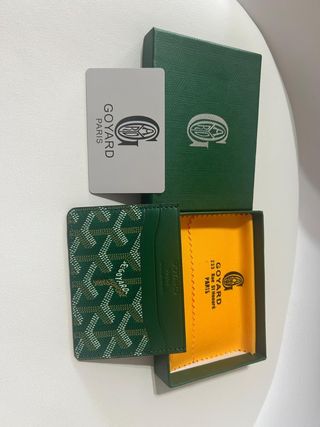 Tarjetero Goyard Verde