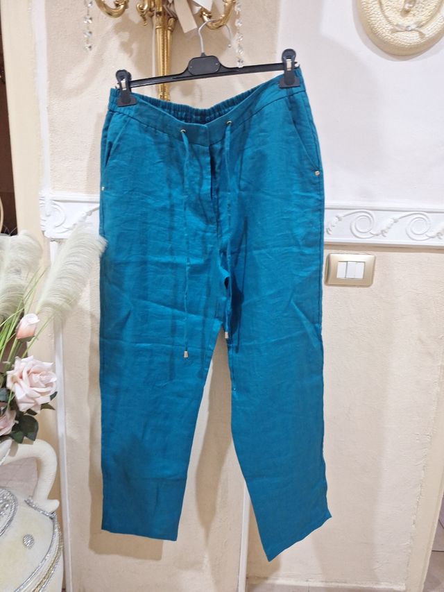 Pantalone donna teal