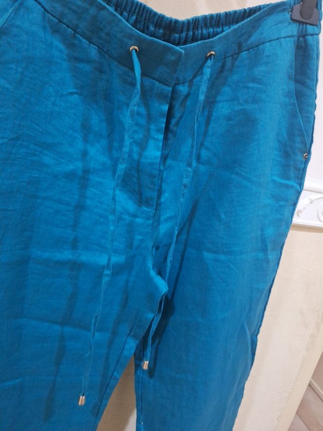 Pantalone donna teal
