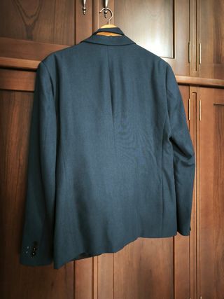 Traje Zara Azul Talla L con Corbata