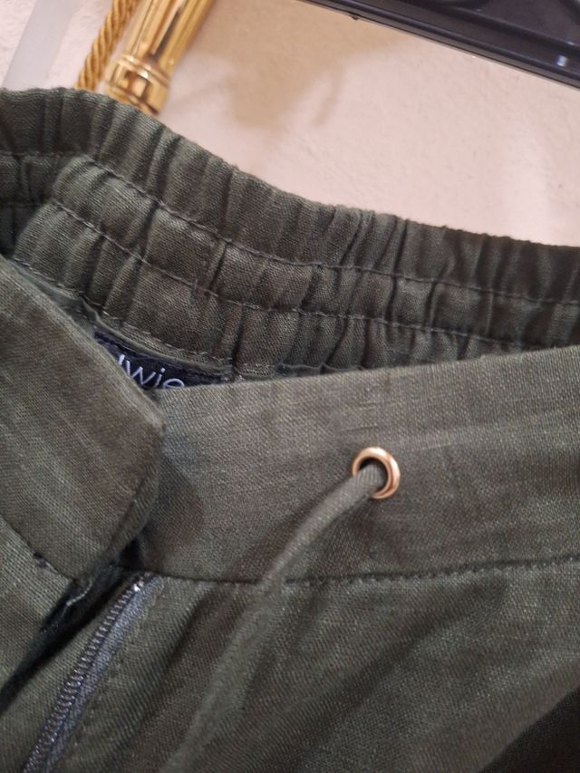 Pantalone donna verde oliva