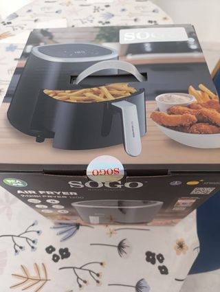 Freidora de Aire SOGO Digi Fryer 1200W 3.5L, nueva