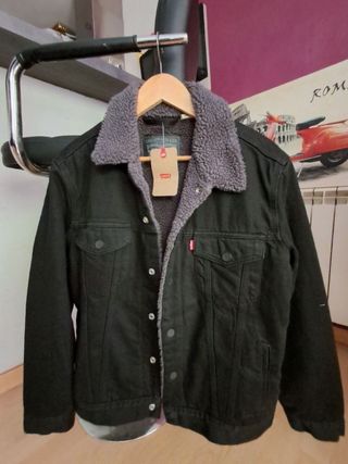 Chaqueta Levi's Sherpa Talla S Negra