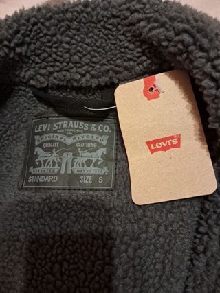 Chaqueta Levi's Sherpa Talla S Negra