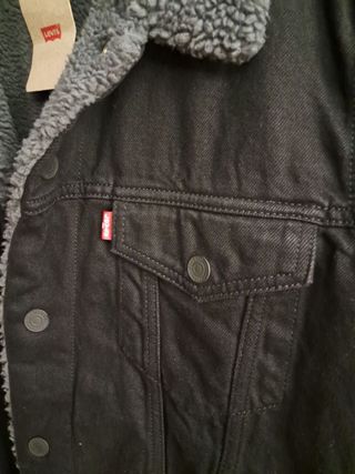 Chaqueta Levi's Sherpa Talla S Negra