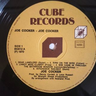LP 1970 Joe Cocker Vinilo importación como nuevo