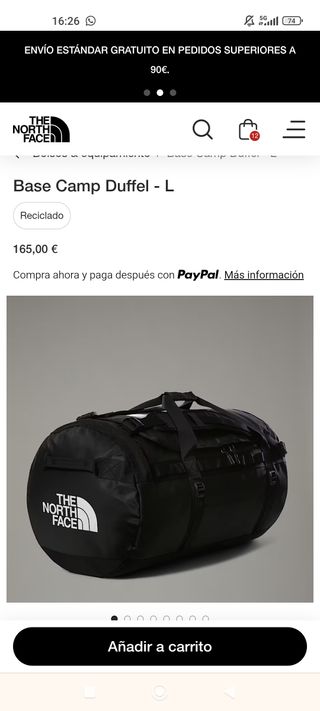 Bolsa The North Face Base Camp Duffel L Negra