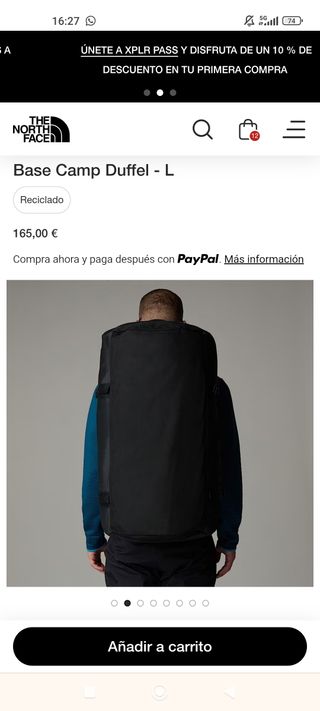 Bolsa The North Face Base Camp Duffel L Negra