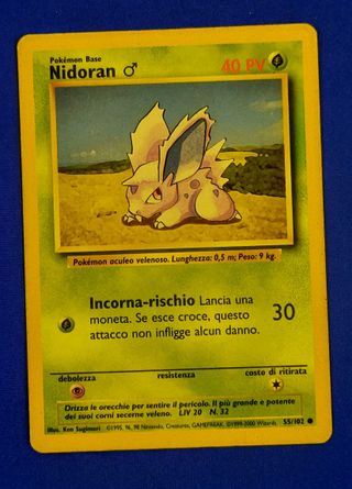 Pokemon Lotto 4 Carte Paras, Nidoran, Nidorina, On