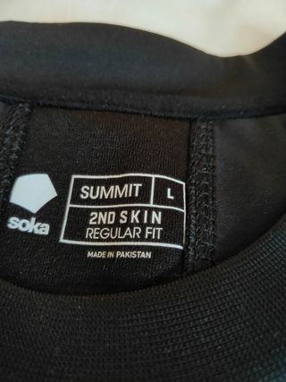 Camiseta Soka Manga Larga Negra Talla L