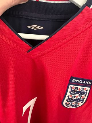 Camiseta Beckham 7 Manchester United Roja