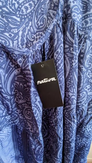 Vestido corto Natura con etiqueta