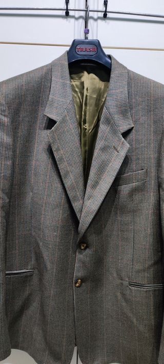 Giacca uomo taglia 56 drop 6 marrone