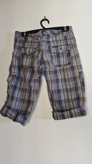 Pantalón pirata cuadros