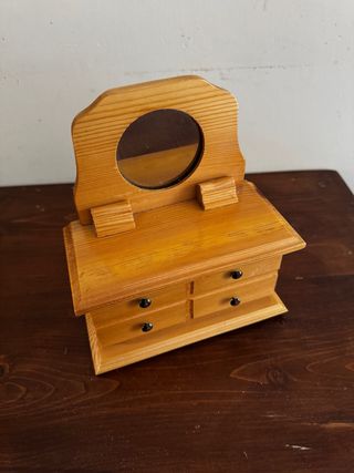 Portagioie in legno con specchio anni “90