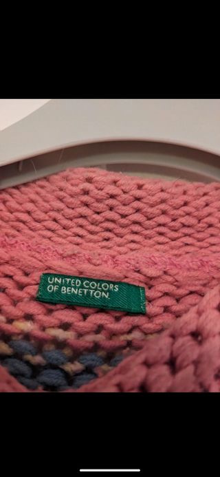 Jersey Benetton multicolor mujer
