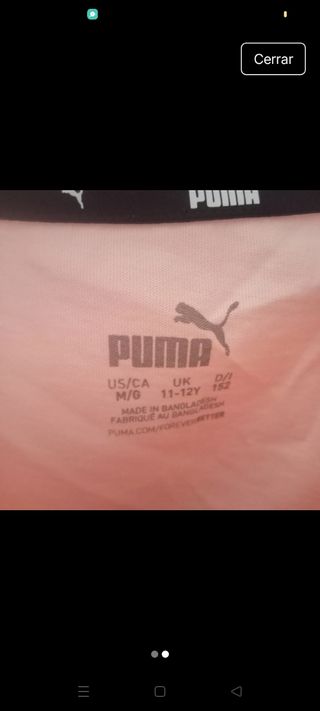 Camiseta Puma Rosa sin estrenar