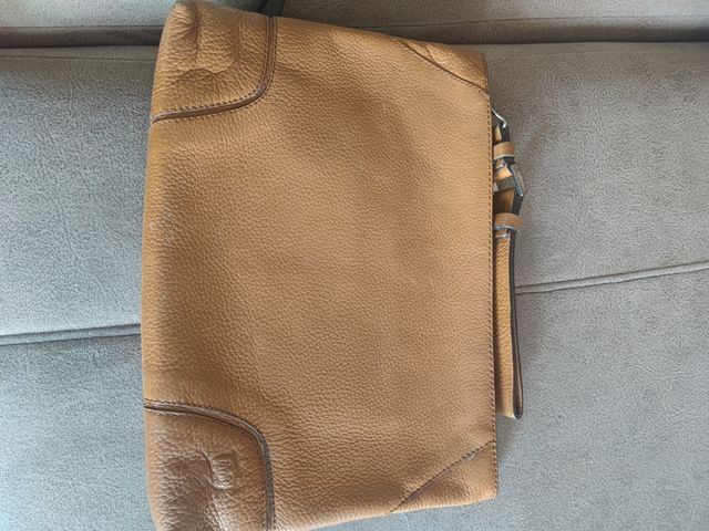 Bolso de mano Massimo Dutti piel marrón
