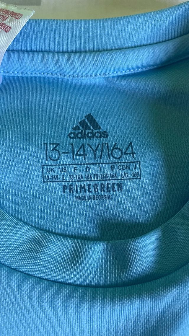 Conjunto chandal Adidas corto azul T.13-14