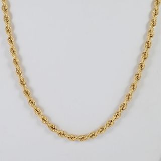 Cadena cordón oro 18k 750 50cm