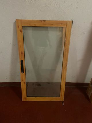 Ventana PVC marrón claro