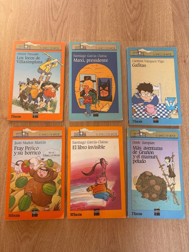 Varios títulos de Barco de Vapor. Cada libro 5e