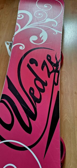 Tabla Snowboard Wed'ze Serenity + fijaciones. 
