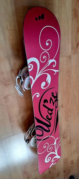 Tabla Snowboard Wed'ze Serenity + fijaciones. 