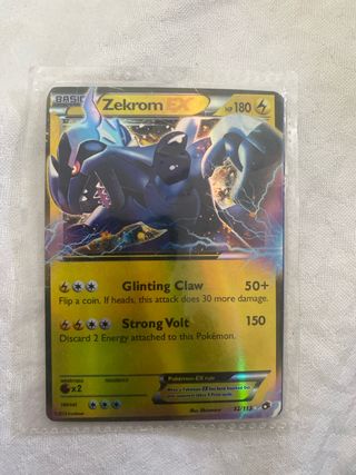 Cartas Pokémon Zekrom EX y Charizard Ex