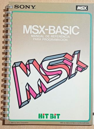 Manual MSX-BASIC programación Sony HIT BIT