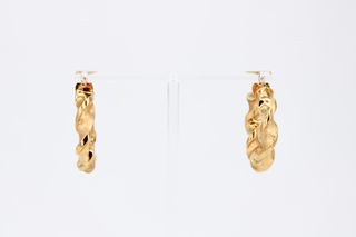 Aros torcidos de oro 18k Quickgold
