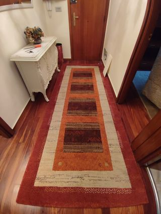 Alfombra de pasillo de lana
