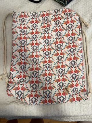 Mochila con estampado de flamencos