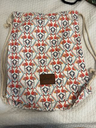 Mochila con estampado de flamencos