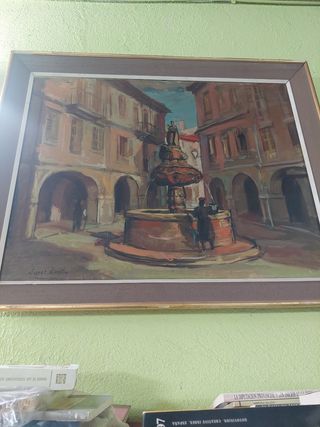 López Guntín Óleo Plaza Campo Lugo