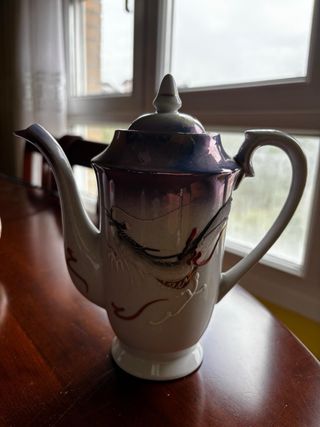 Juego de té de porcelana dragón