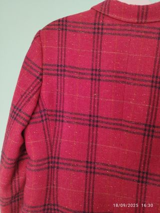 Chaqueta de cuadros mujer