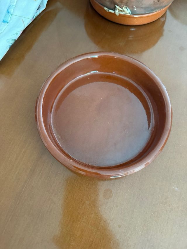 Cazuela de barro ovalada