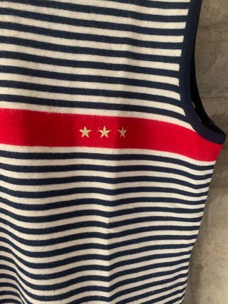 Gilet lana Iceberg righe rosse stelle