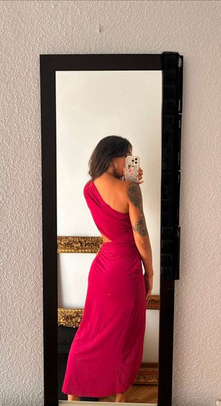 Vestido invitada buganvilla