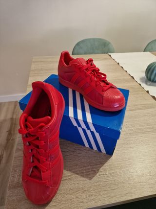 Adidas Superstar Mujer Talla 37 Rojas
