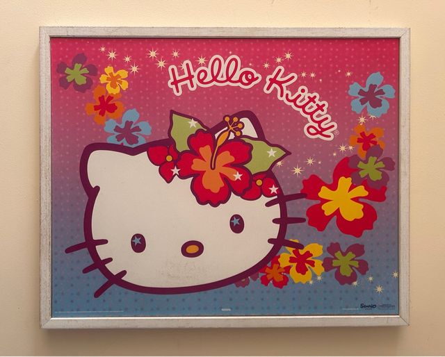 Quadro Hello Kitty 53x43 cm