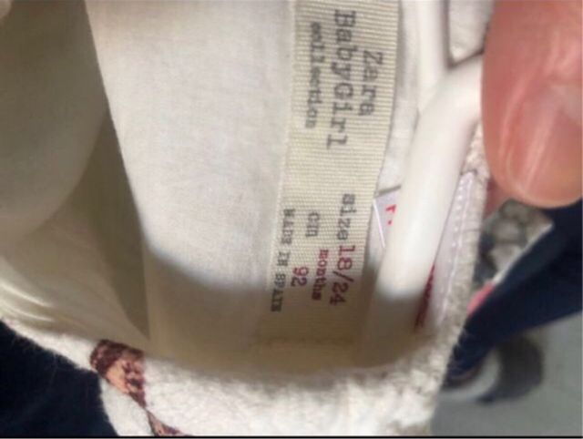 Vestido Zara floral mariposas