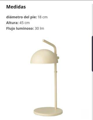 Lámpara exterior de mesa